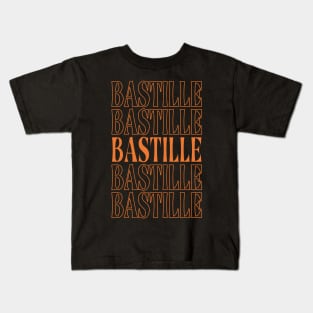 Retro Gifts Name Bastille  Personalized Styles Kids T-Shirt